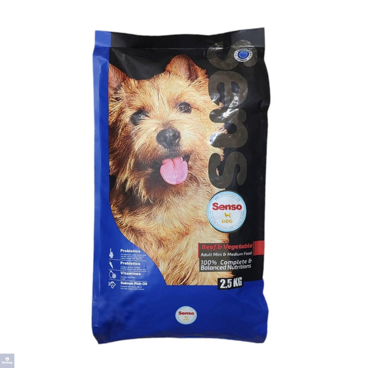ghaza-khoshk-sag-senso-mini-adult-dog-food غذای خشک سگ سنسو مینی ادالت با دانهبندی مخصوص سگهای نژاد کوچک